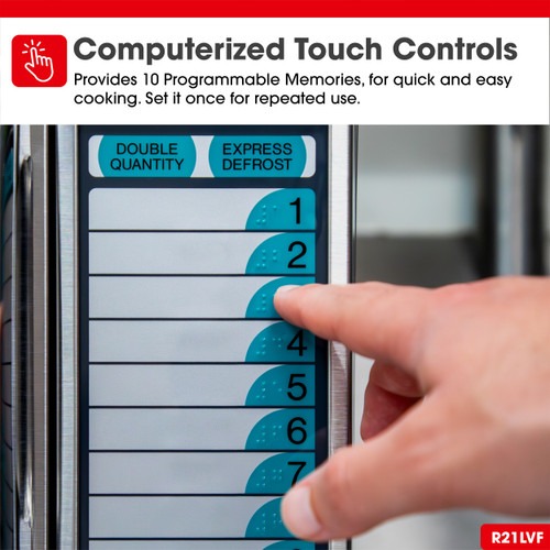 Medium-Duty Commercial Microwave Oven with 1000 Watts (R21LVF) - Image 2